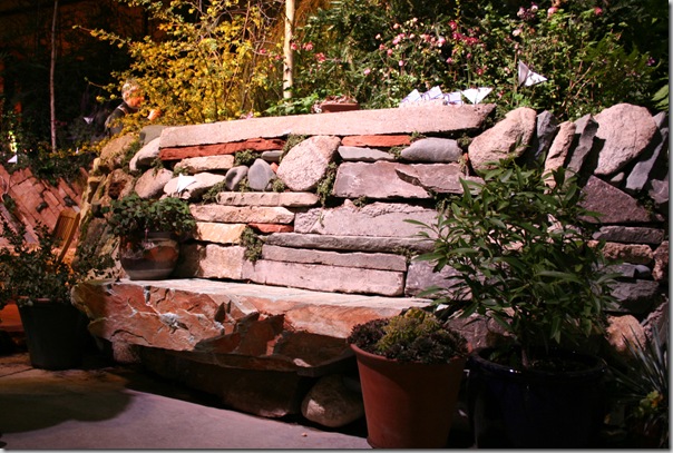 neat stone bench idea