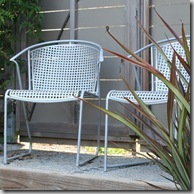 metal chairs in berg garden