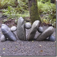 stone sculpture in the garden